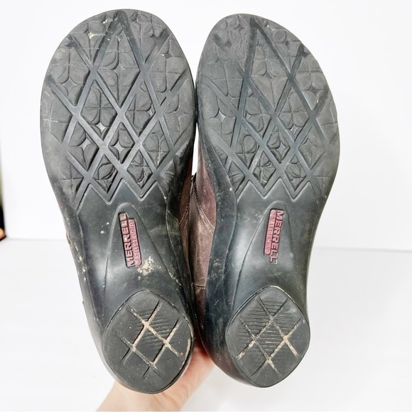 Merrell Cloudy Brown Leather Ankle Booties Size 7.5 Women’s - Picture 6 of 6